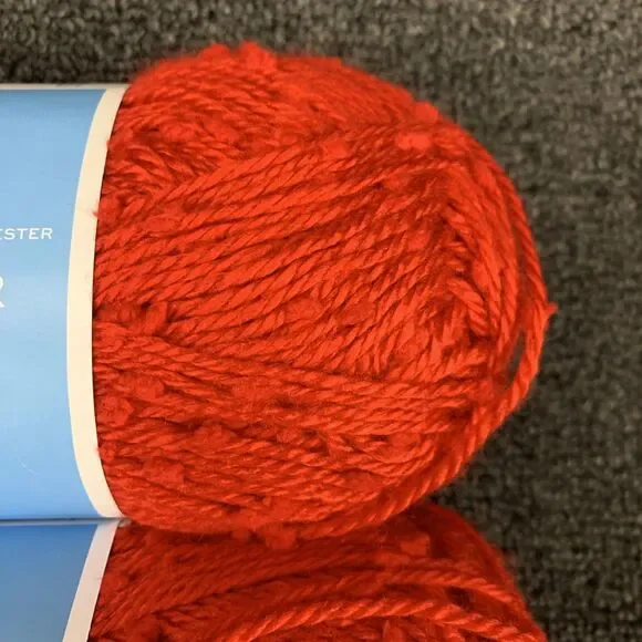 Lot Of 3 Draper James Tweed Texture Holiday Red Yarn 196yd 3.52oz Ea New - Picture 3 of 5